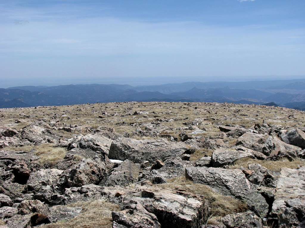 Looking Southwards from summit