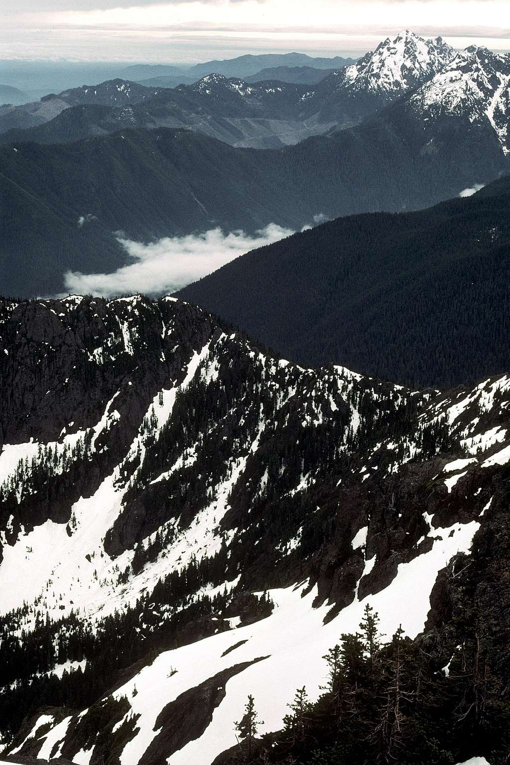 Looking down from summit of South Brother