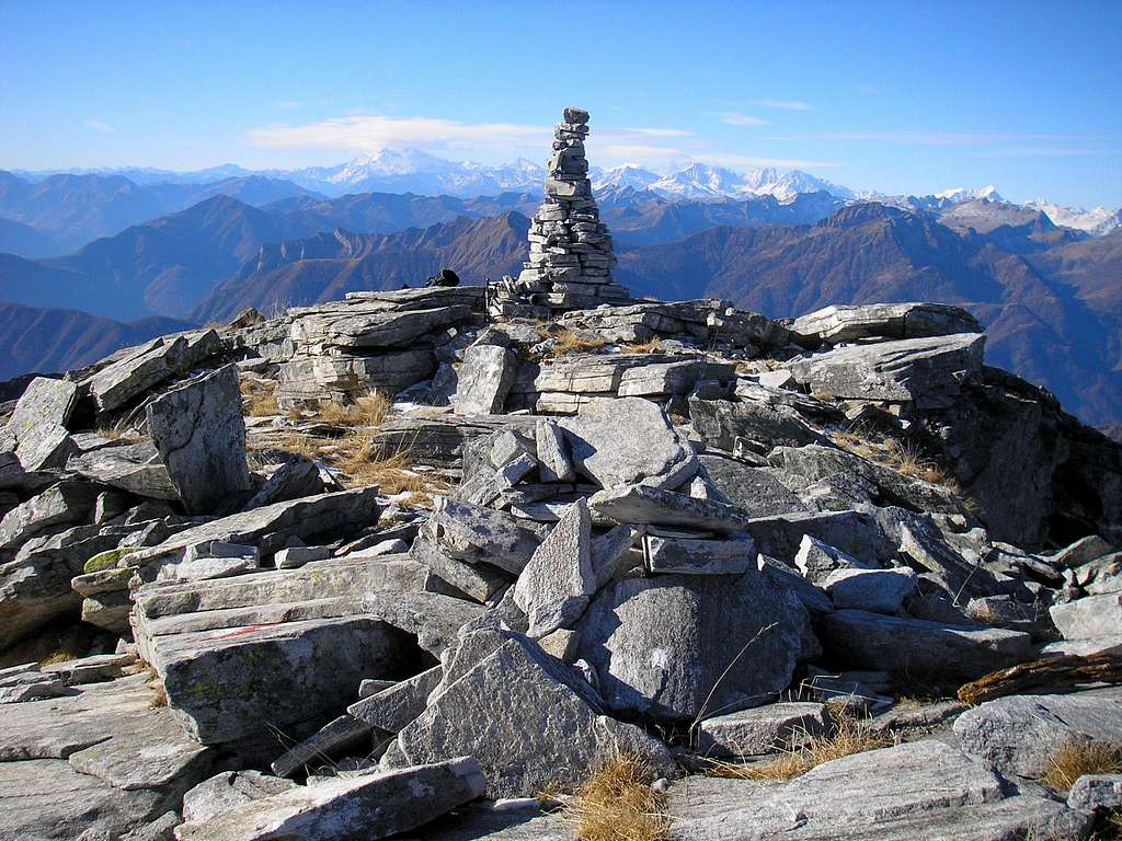 Summit of Madom da Sgiof 2265m