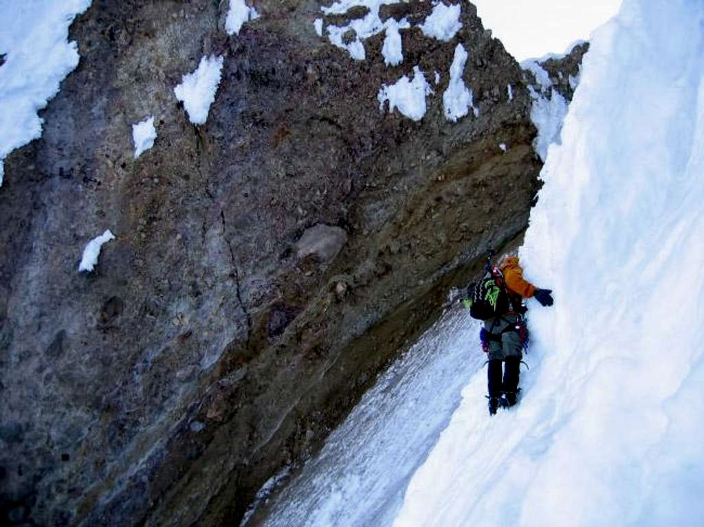 Entering the second gully on...
