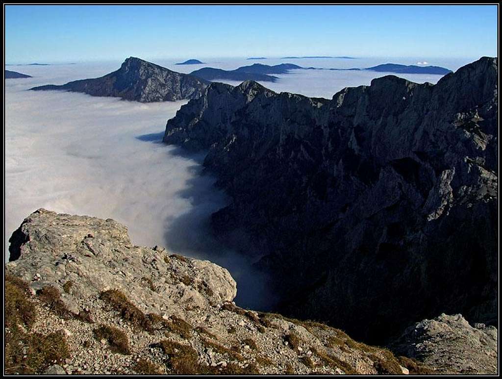Ojstrica SE ridge ascent
