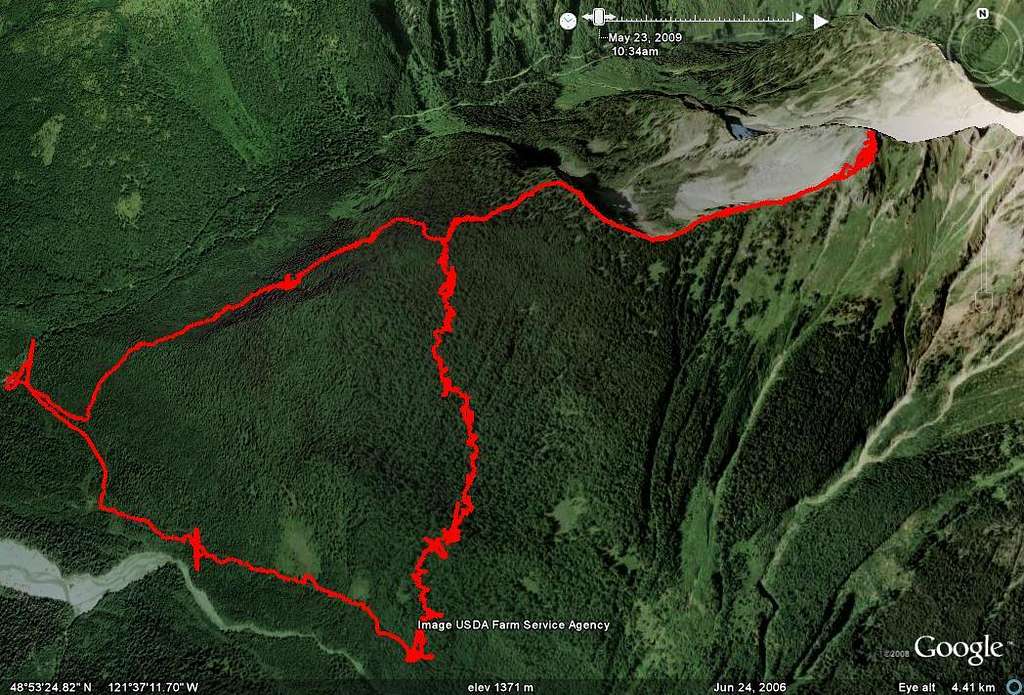 Google Earth Sefrit Route