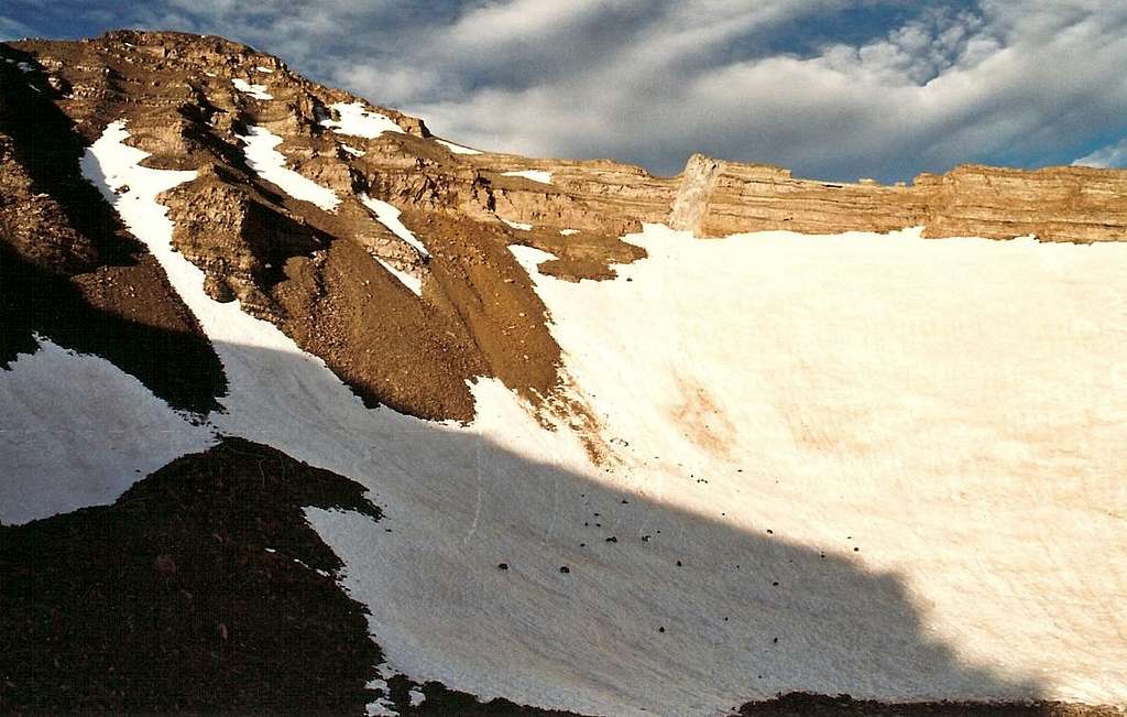 The Snowfields Below Castle Peak