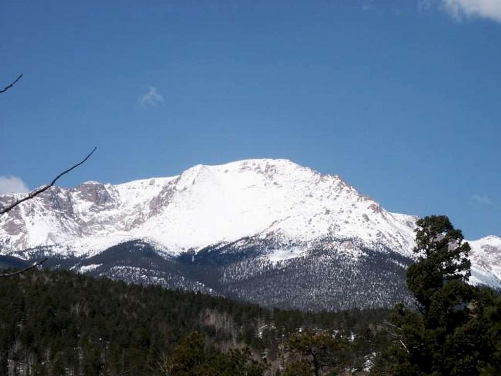 Pikes Peak summit from just...