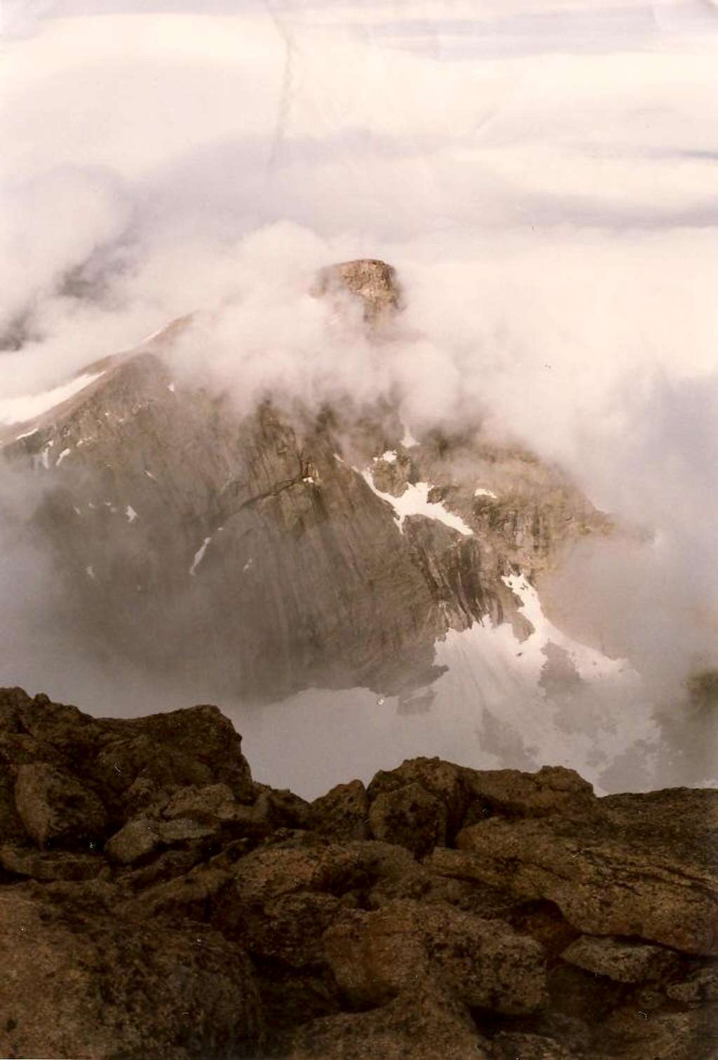 Chiefs Head from the Summit of Longs