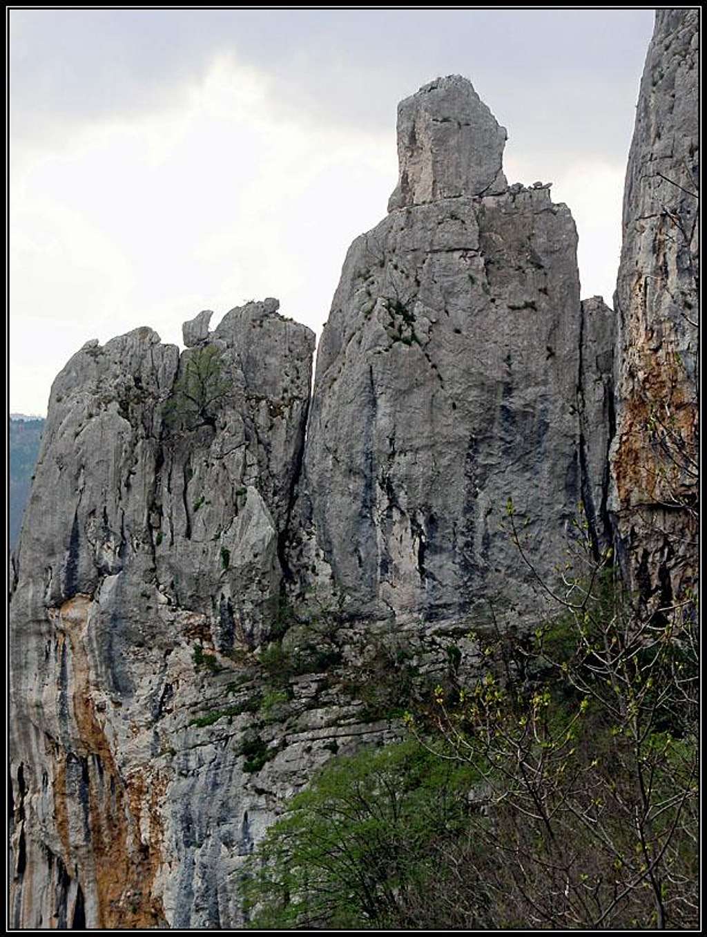 Rock towers above Istarske toplice