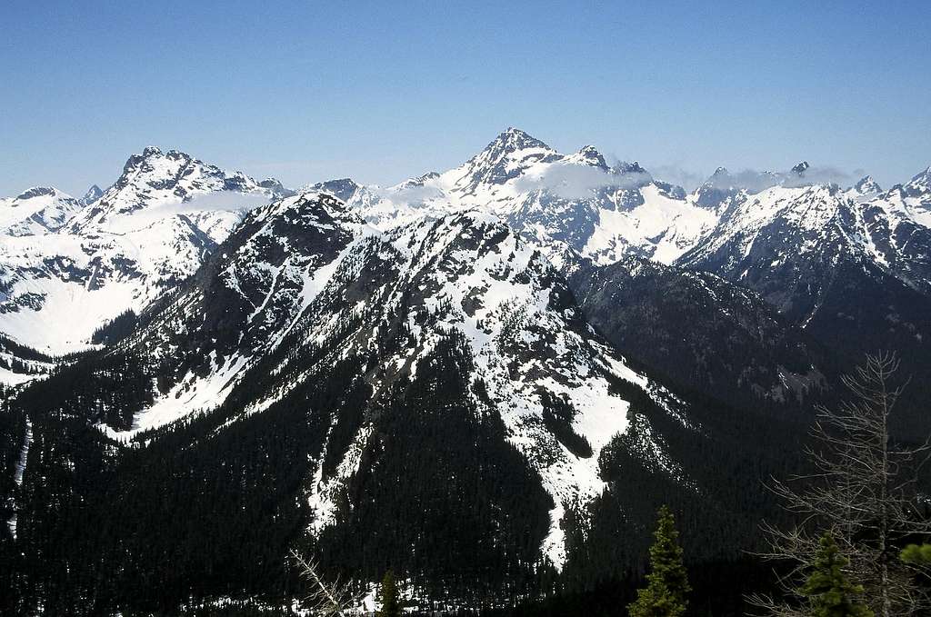 Corteo and Black Peaks from Whistler Mountain
