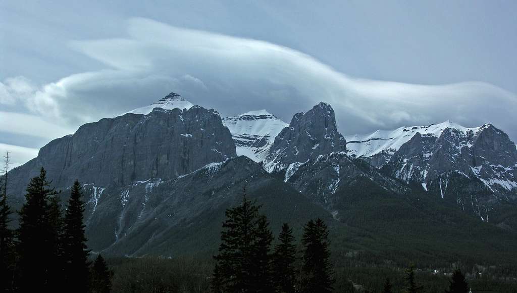 East Rundle from Canmore