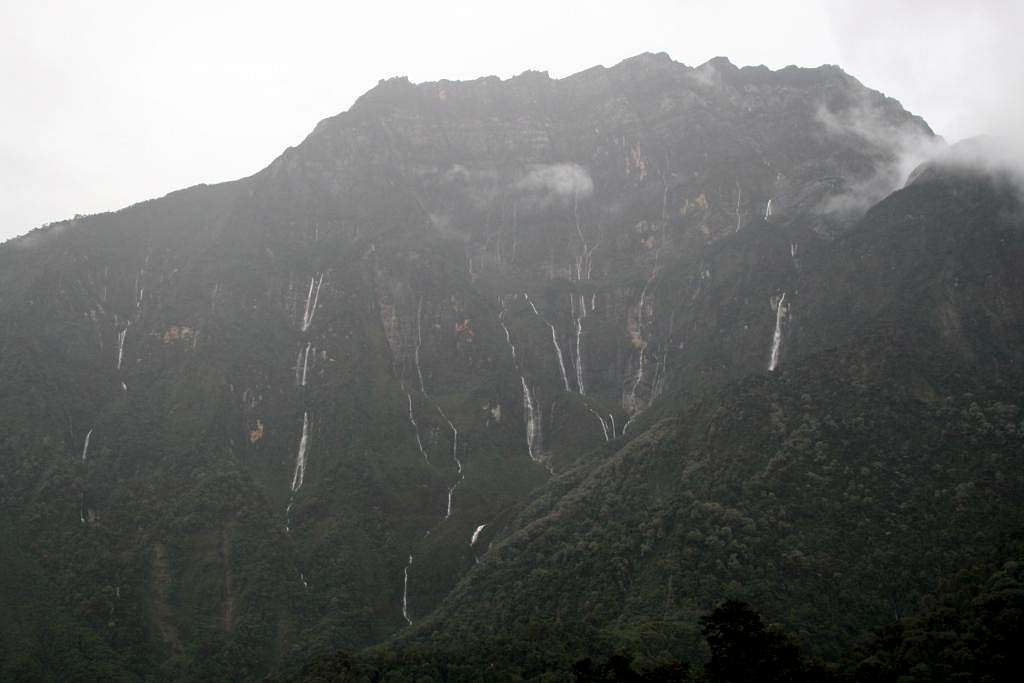 Mt Zagham showing waterfalls
