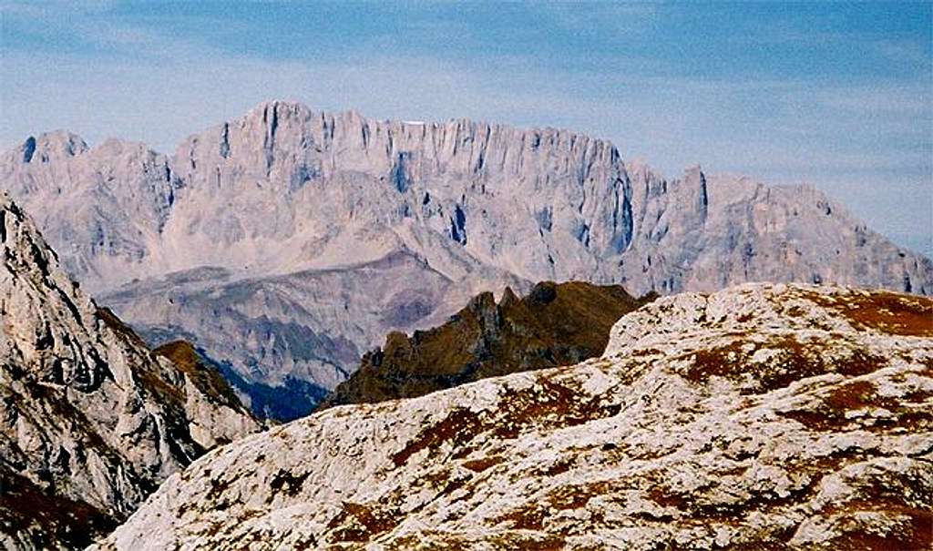 Marmolada south wall, to the...