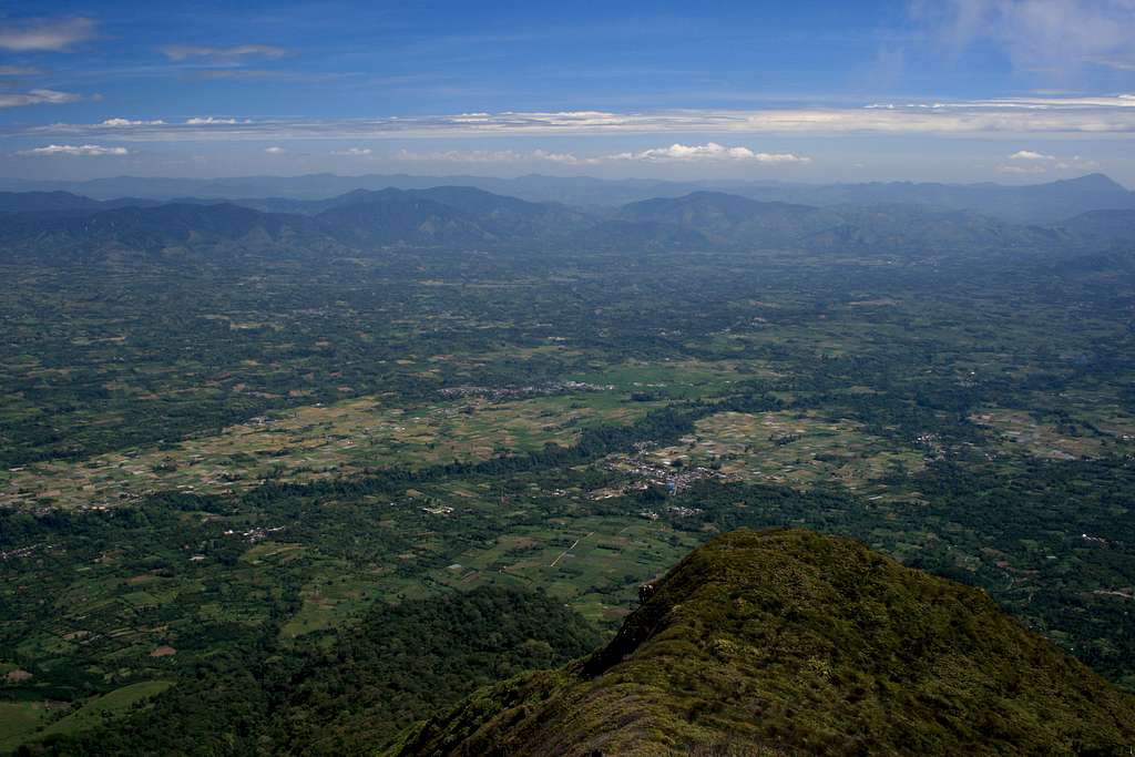 View SW from Gunung Sinabung's summit