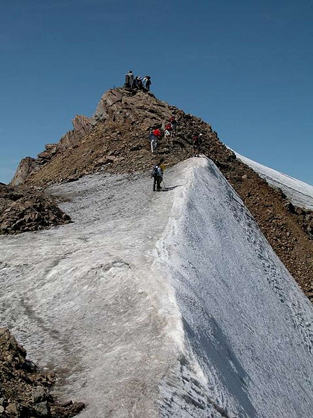 The last steps to the summit...