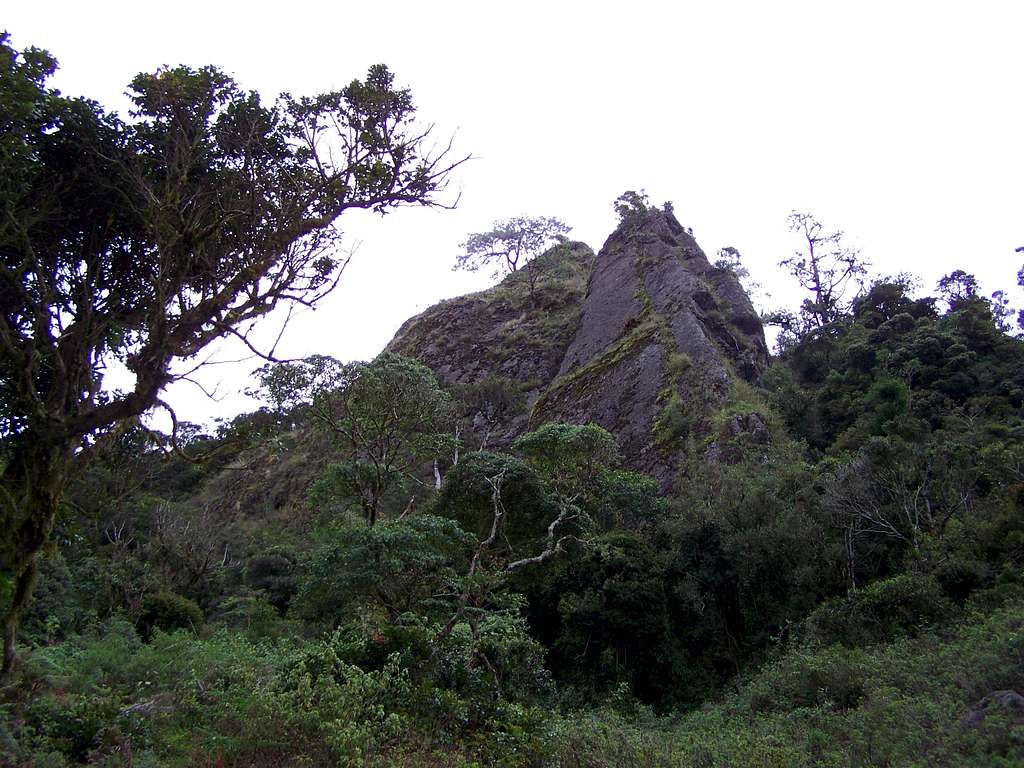 Rocky ridge on Mt. Sto. Tomas