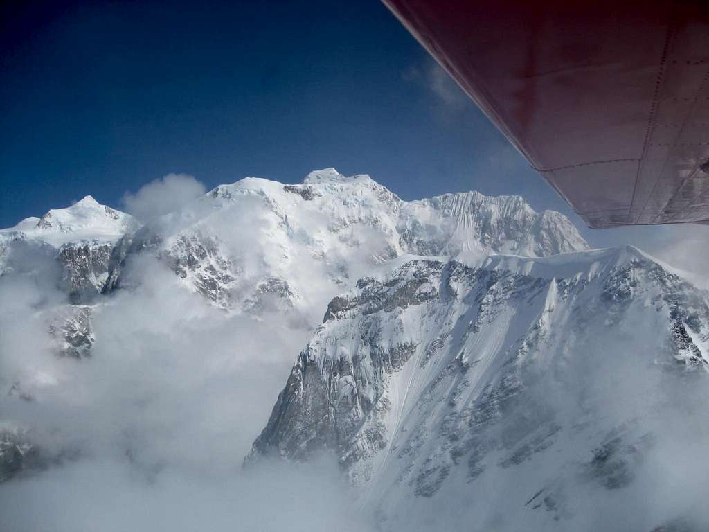 View from Plane: Mt. Hunter