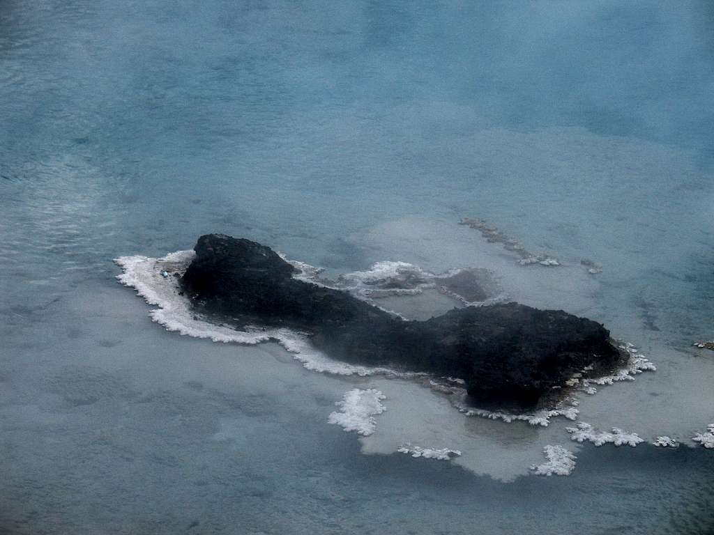 Midway Geyser Basin -  Excelsior Geyser Island
