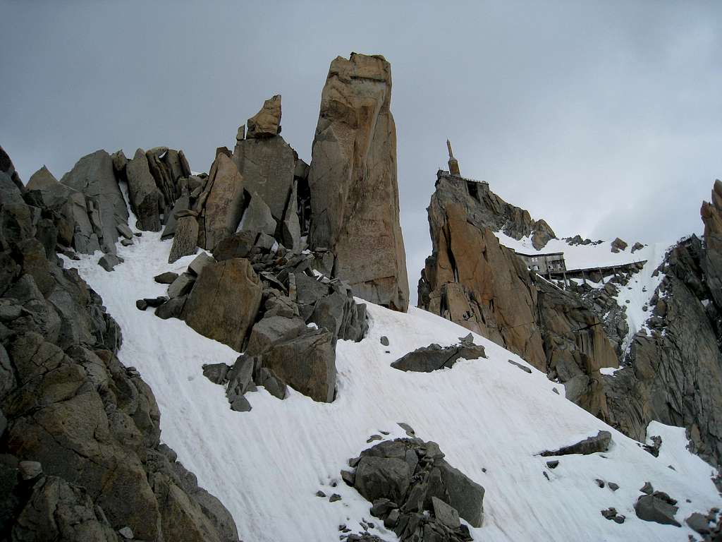 Cosmiques ridge, Aiguille du Midi