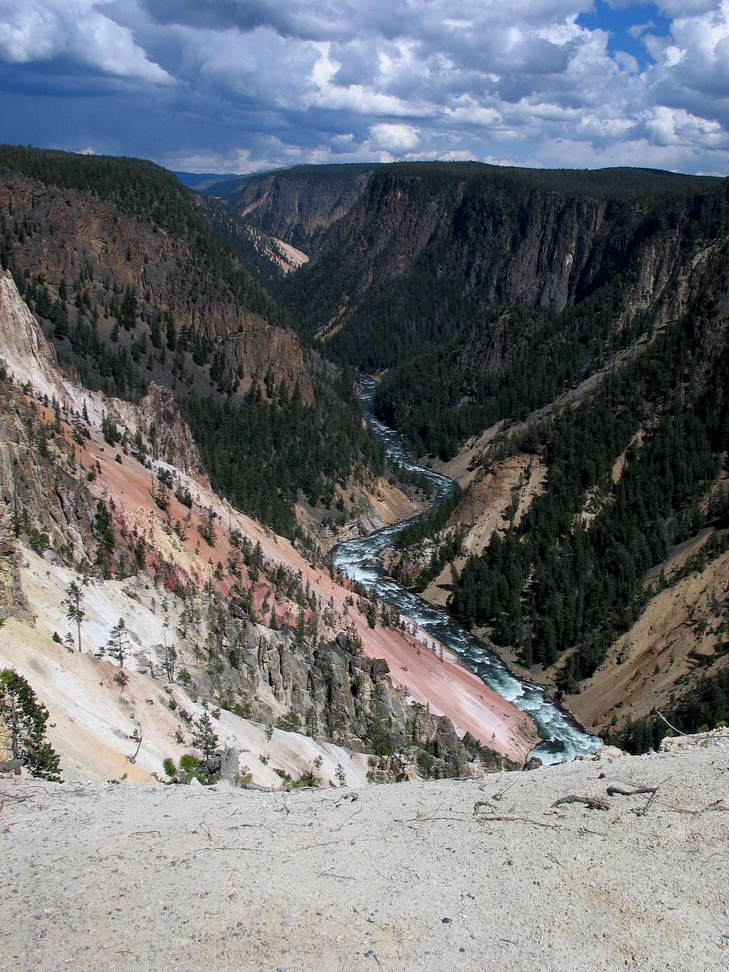 Grand Canyon of the Yellowstone - Distance View