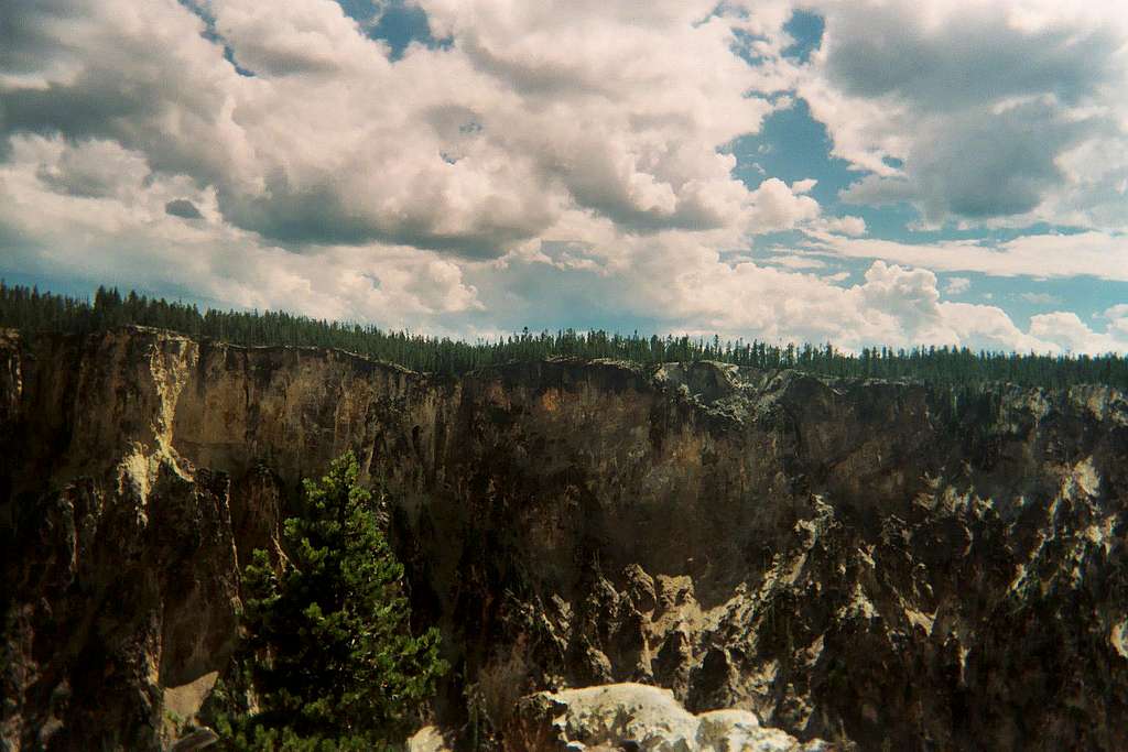 Grand Canyon of the Yellowstone - View of South Rim