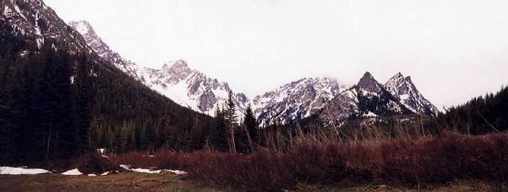 The view of Colchuck Peak...
