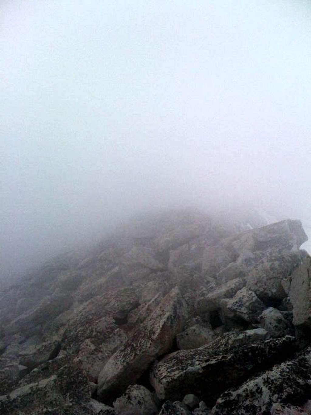 Summit clouded up