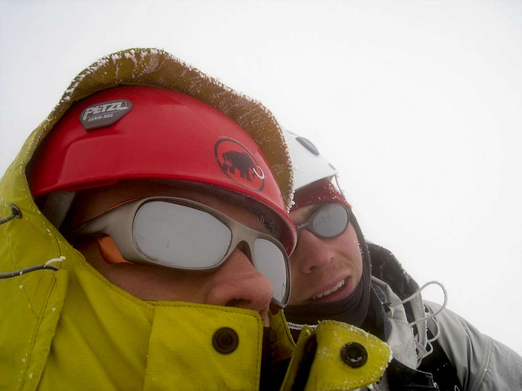 Roel and me at the summit of Mont Blanc