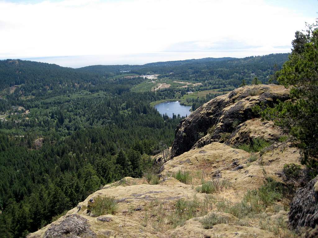 Youngs Lake from Bluff Mountain