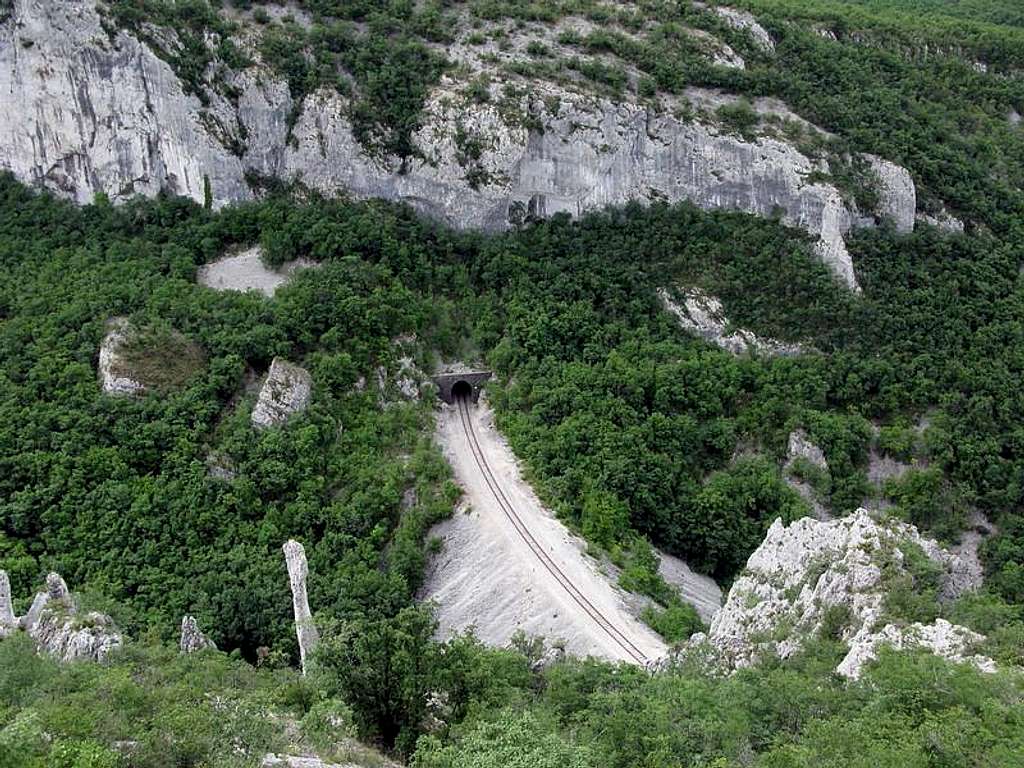 Middle part of Vranjska Draga canyon