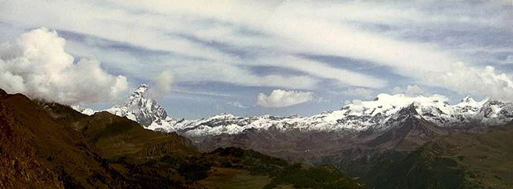 Matterhorn (4478m) und Monte...