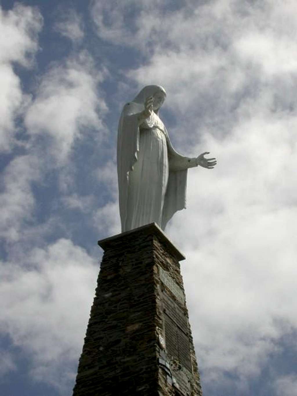 The big statue of the virgin,...