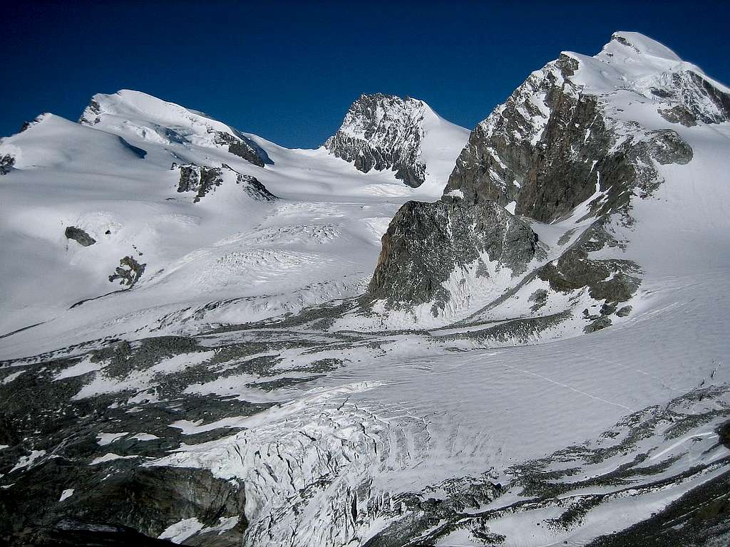 Rimpfischhorn and the glacier