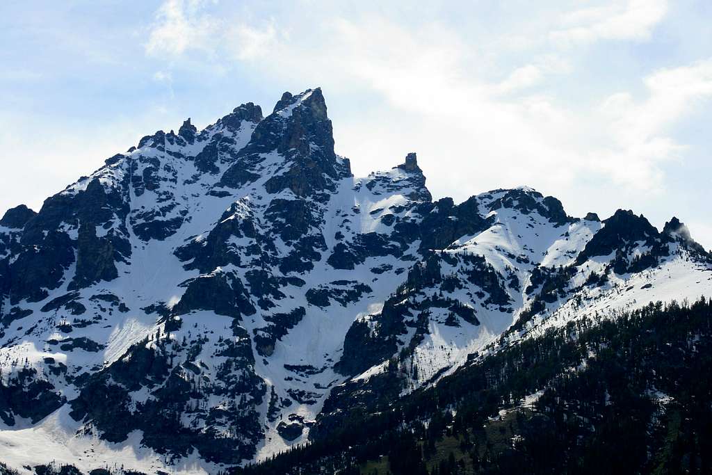 Summit of Teewinot from Cascade Canyon