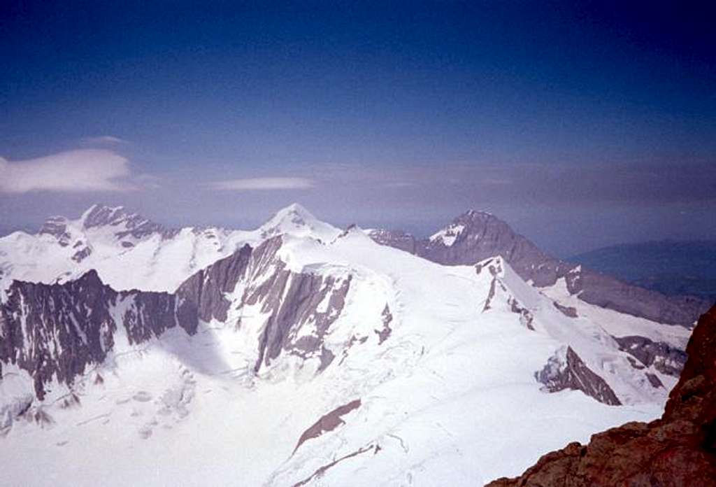 View from the summit of the...