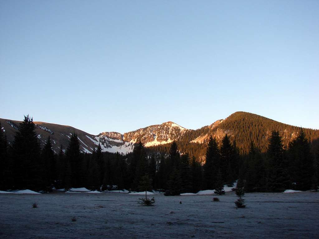 Sunrise on Lake Peak