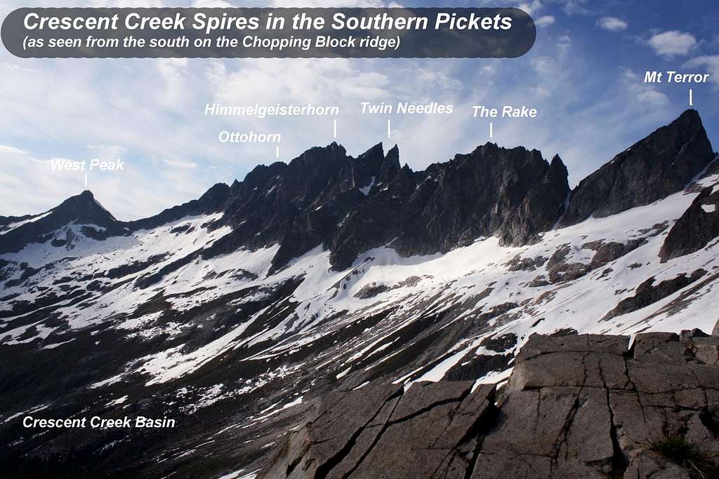 Crescent Creek Spires of Southern Pickets, North Cascades, WA