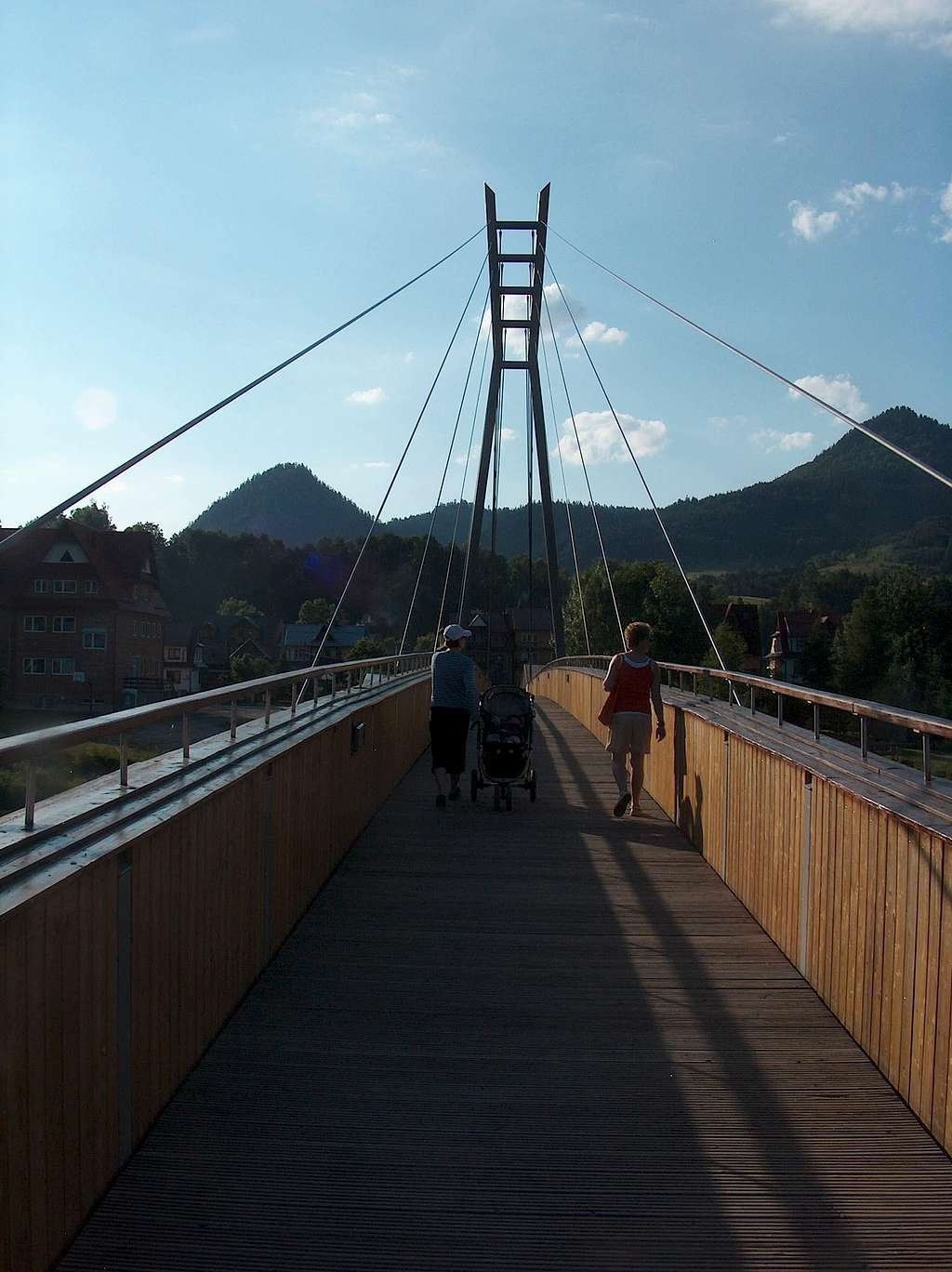 The bridge between Sromowce Niżne and Czerwony Klasztor