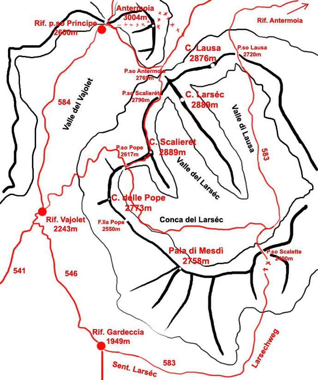 Larséc map