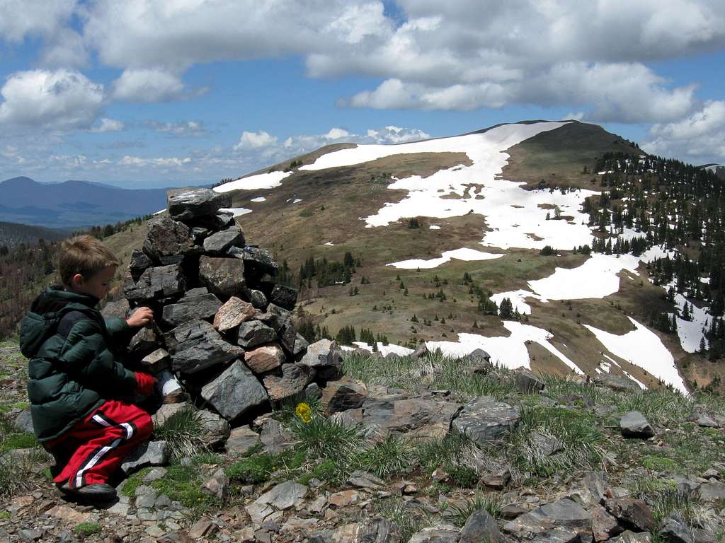 Ptarmigan Peak as viewed from the summit of Bottle Peak