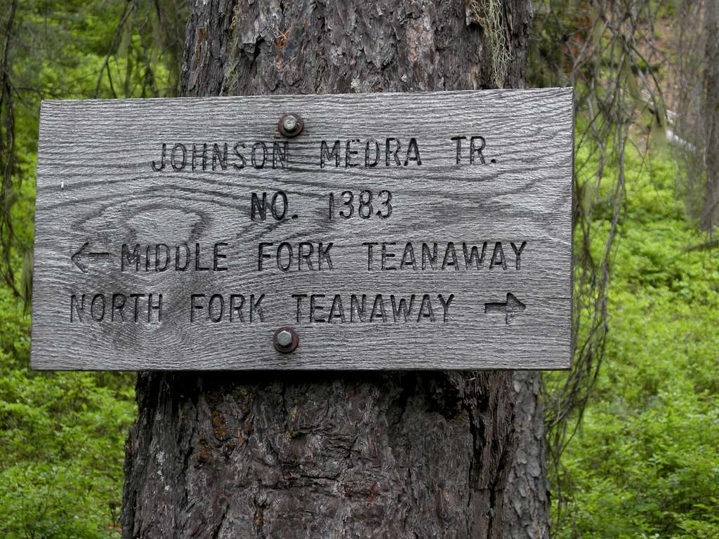 Trail Junction at Johnson Creek