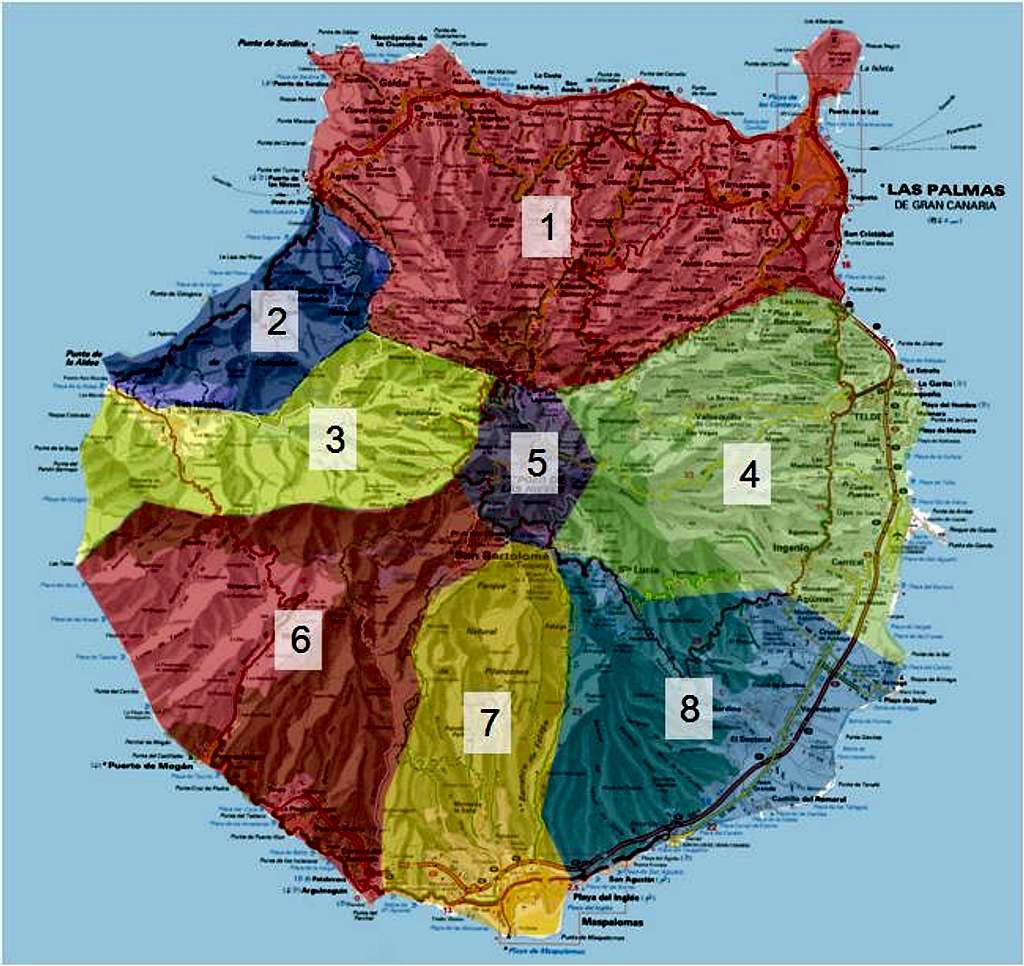 Overview Map Gran Canaria