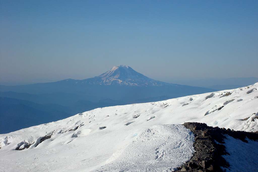 view of Mt. St. Helen from the top