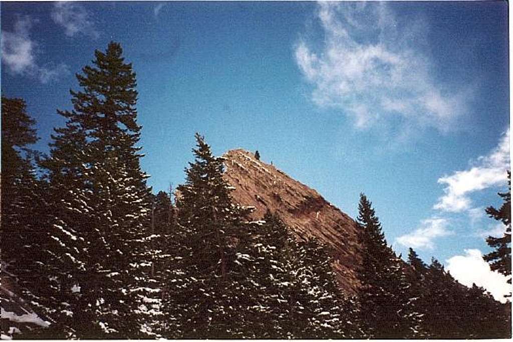 The flatirons are large rock...