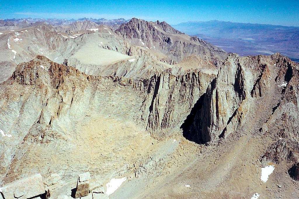 “Mt. Morgenson” and Mt. Russell from Whitney