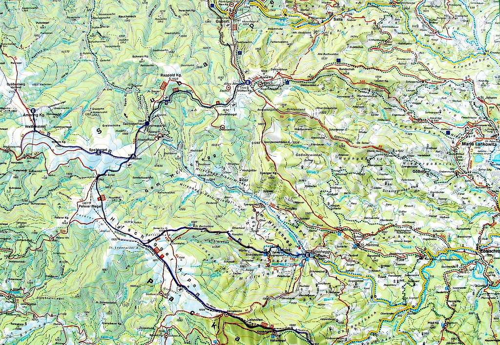 Pack Alps topo map