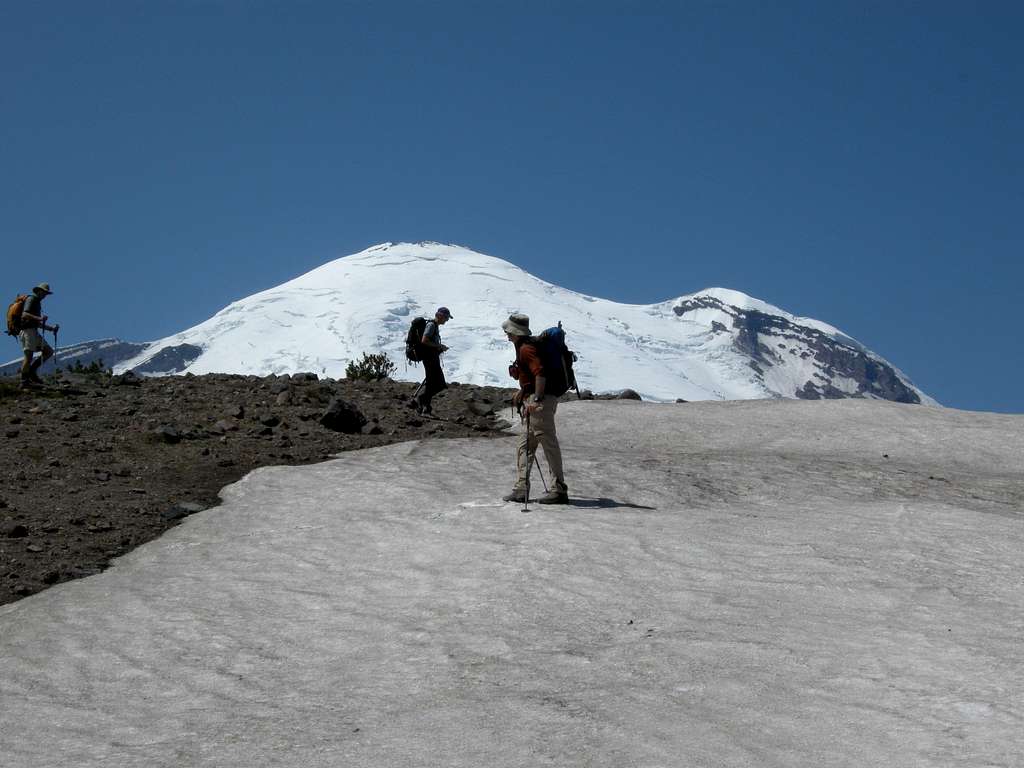 Traversing the Ridge with Mt. Rainier