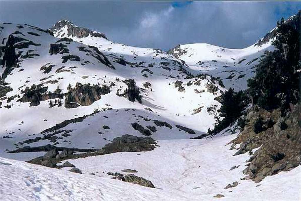 Travessani peak from Colomers