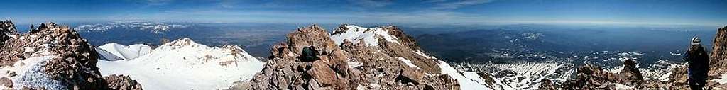 Mt Shasta Summit Panorama
