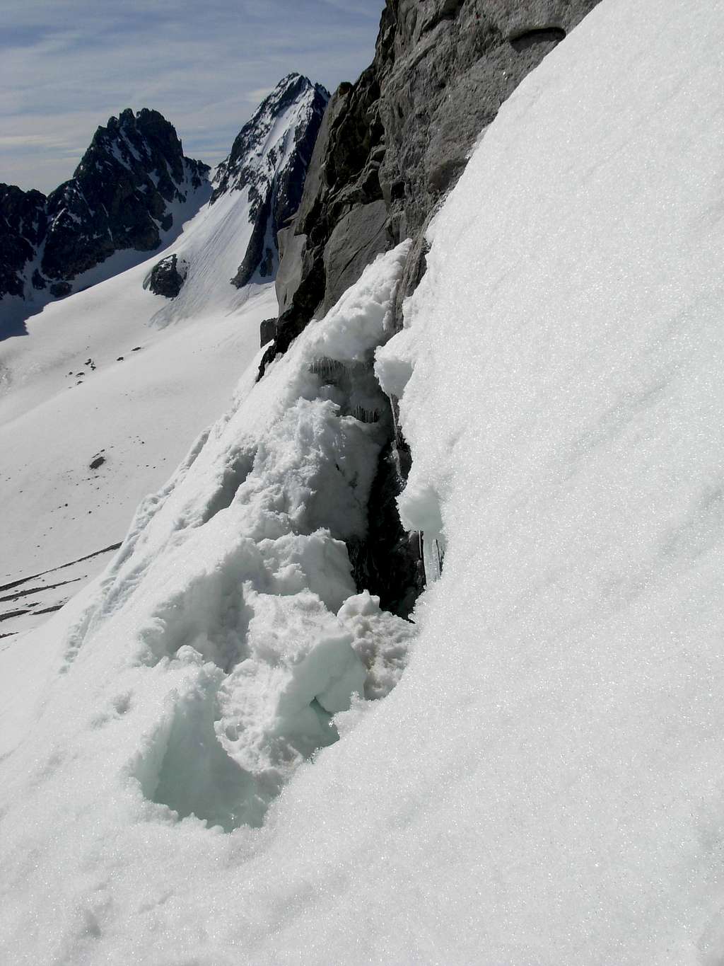 Gannett Peak Trip - Bergschrund