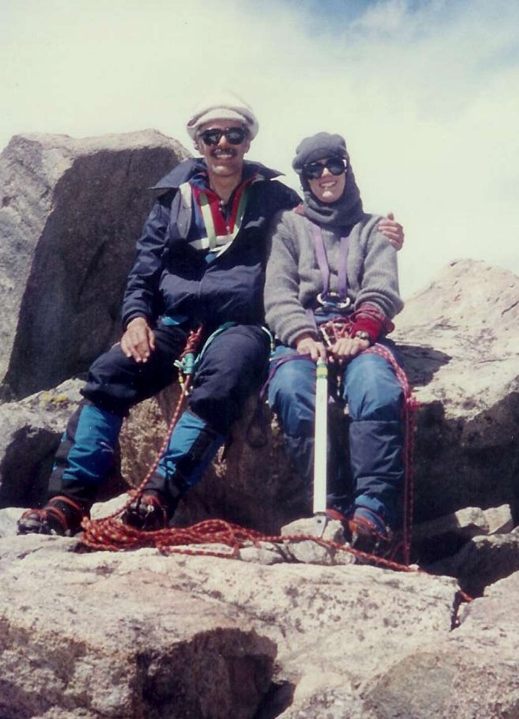 Vanessa and Rik Gannett Peak Wyoming 072490