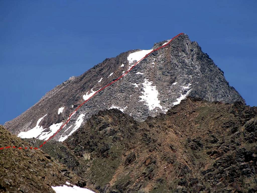 Monte Emilius normal route