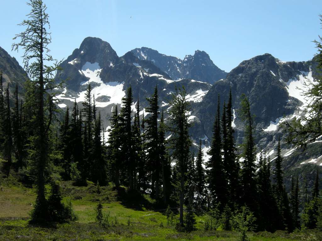 Fisher and Black Peaks from Easy Pass